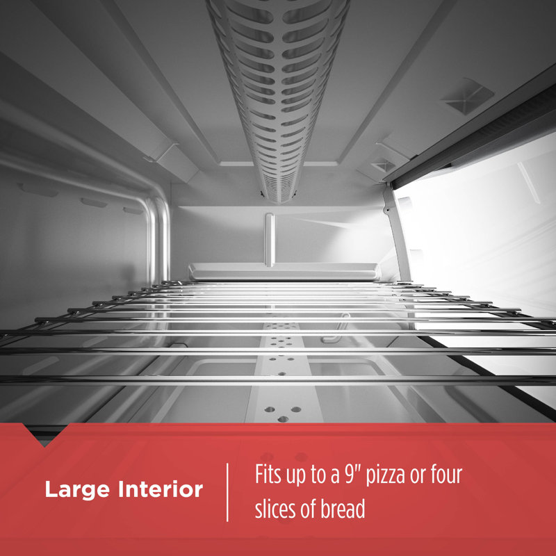 Black + Decker 4Slice Toaster Oven, Easy Controls, Stainless Steel, TO1760SS & Reviews Wayfair